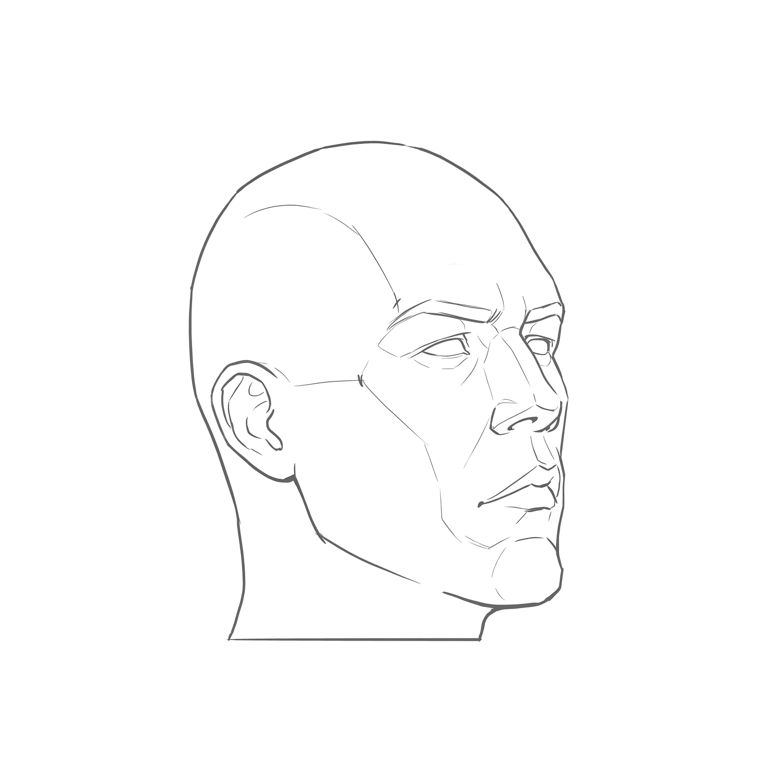 Head rotation study pack 01: turnaround